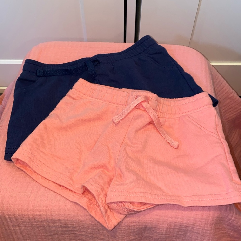 2 Pairs Carters 12m Girls Shorts